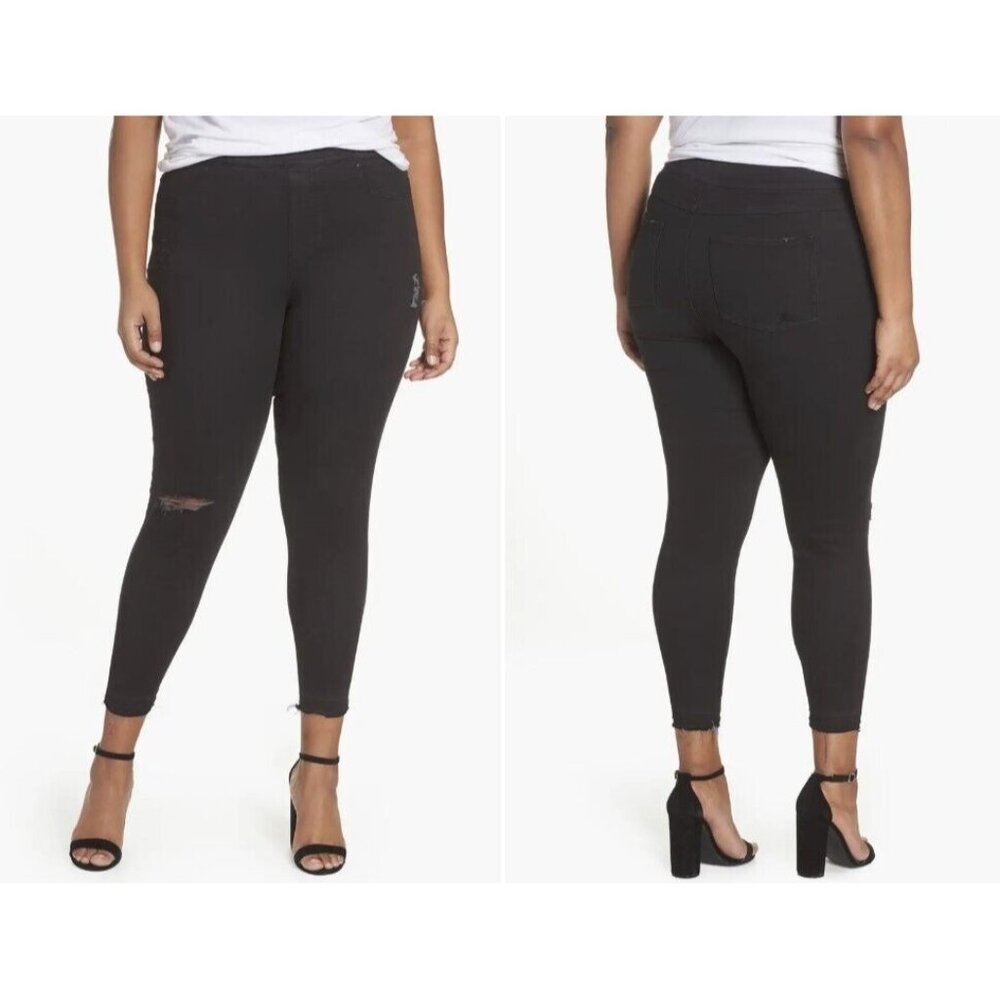 Spanx Distressed Skinny Jeans Vintage Black ( 2X )